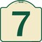 Signmission Sign with Number 7 Heavy-Gauge Aluminum Architectural Sign, 18" x 18", TG-1818-22901 A-DES-TG-1818-22901 - alternate 1